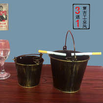 Retro industrial style creative ashtray bar restaurant Home large fashion trend multi-function storage barrel