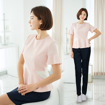 Korean Edition SPA Beauty Wellness Wellness Health Care Beauty Salon Beautician Occupational Suit Pedicure Technician Conserved Meryl Dresser