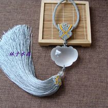 Natural hand-made white crystal ice crystal Ruyi car pendant safe and comfortable interior accessories