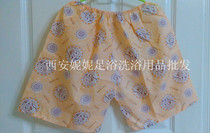 Pure cotton bathroom bathroom bathroom sweat steam special disposable pants flat pants pants