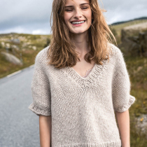 SANDNESGARN FRITIDSGARN Ladies v-neck sweater material bag XL-XXL code DIY with tutorial