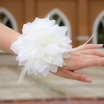 Korean wedding supplies hand flower wedding wrist Flower Dance hand flower Flower bride hand flower square dance props performance