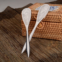 Thickened stainless steel metal Puer tea set tea ceremony accessories Black Tea Needle tea Cone tea cake special tool