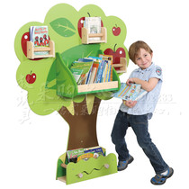 Apple tree hanging wall bookcase children multi-functional solid wood cartoon animal shape bookcase bookshelf Wall wall bookshelf