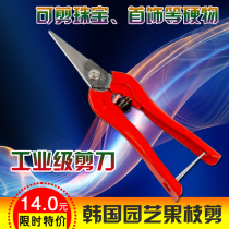 South Korea imported SB204 industrial scissors gardening fruit branch scissors DIY jewelry handmade scissors 160MM