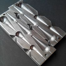 Water drop through the heart Water drop fishing ring hollow olive-shaped fishing lead pendant mold Fishing gear accessories Fishing supplies steel mold