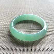 Myanmar Jade natural jade bracelet floating green old pit jade bracelet moist luster counter with certificate KA015