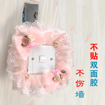 3 Korean cute pastoral switch patch exquisite fabric lace pastoral home dust cover