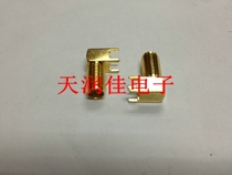 RF coaxial connector SMA-KWE11 Bud short foot female head outer pattern inner hole curved insert plate outer tooth inner hole