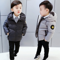 Boy cotton-padded jacket baby baby down cotton coat long coat 2019 new Korean winter
