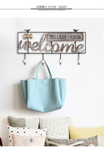 American Creative clothes hook personality wall hanging coat adhesive hook coat rack wall decoration adhesive hook Super load bearing