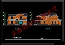 New rural modern villa building (dwg) building dwg drawings