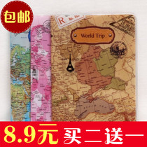 Korea cute passport holder ID card cover Travel abroad supplies Document protection cover Creative simple passport cover