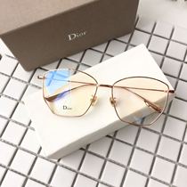 D large frame polygon ins red frame glasses frame