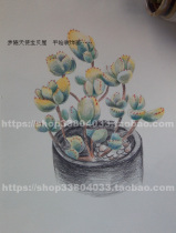 Buyers Picture Pure Hand Painted Lead Painting Hand Painted Succulent Flesh Meat Bear Kids