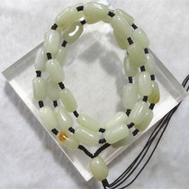 Hetian jade necklace for men and women Hetian jade green white jade hanging chain necklace jade pendant men and women