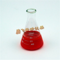 Teaching instrument Triangle flask 100ml thickened glass conical flask chemical experimental equipment