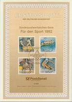 Federal Republic of Germany 1992-6 Commemorative Postmark Cancellation Service for the first Day of the Olympic Games and the Birth of the Olympic Games