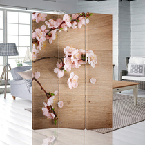  Chinese screen partition wall Simple modern office entrance living room three double-sided folding screen mobile small apartment