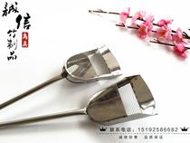 Stainless steel dung shovel (stainless steel thrush lark spatula dung shovel cleaning manure shovel bird cage utensils)