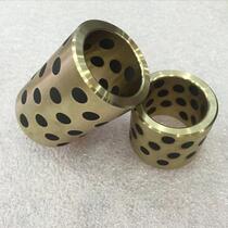 JDB solid graphite self-lubricating shaft sleeve high-strength brass graphite copper sleeve good quality inner diameter 6--12MM
