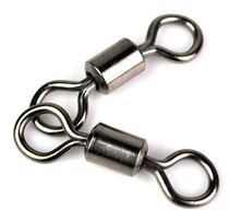  A pack of 50 hot selling fishing gear accessories Stainless steel Luyatai fishing sea fishing American swivel fishing gear eight-character ring