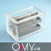 Pathology consumables 60 pieces of glass dyeing tank with rack set containing 60 pieces of dyeing rack 1 piece