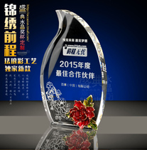 Trophy Crystal custom authorization medals customized retired souvenir franchise competition prize authorization