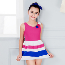 Clearance Girls Swimsuit Big child Princess baby skirt Swimsuit Sunscreen one-piece Little girl Childrens swimsuit