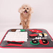 Lazy Pet Korean dog Pet decompression puzzle training sniffing sushi color color and food blanket