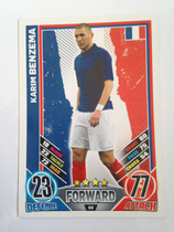 (Topps) Football star Kapka Kamakkatka Benzema