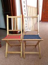 Widened solid wood backrest Mazha thick locust Trojan horse tie chair Hand in hand folding chair Fishing sketching bench