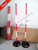  Safety bracket Iron cast iron base Iron pier Safety fence Iron squat warning belt pier bracket ground plug bracket