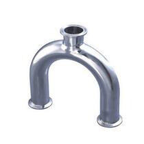 304 quick welding U-shaped tee) mirror elbow sanitary pipe fittings clamp type U tube 180 elbow
