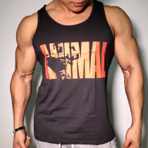 Muscle man brother gym sports fitness clothes Large size professional running basketball I-shaped vest waistcoat spring and summer