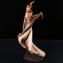 Qiao carving natural with authentic Taihang cliff root carving ornaments living room Dharma Buddha statue carving crafts