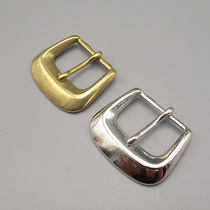 Japanese imported DIY vintage handmade leather 40mm pin belt buckle horseshoe belt head B- 6