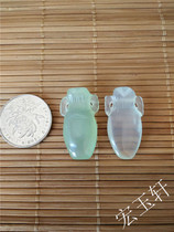 Xiu jade pendant safety bottle ice seed green natural jade pendant male and female style low price ditty ornament