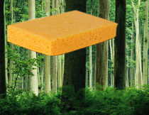 Natural wood pulp cotton sponge block wash pot cloth original ecological wood pulp dish towel dishwashing sponge block wash supplies