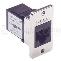 L-COM Panel Mounting Unshielded Type 5 Super Class 5 Adapter ECF504-C5