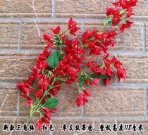 Simulation triangle plum blossom encryption artificial fake flower wholesale wedding arch flower hotel floor floor flower arrangement tree decoration