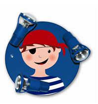 German Waldi Leuchten childrens room ceiling lamp pirate series My pirate career 652560