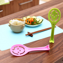 5 zhe clearance creative cartoon smiley face non-stick mi fan shao rice cooker cookware dedicated spoon rice spoon
