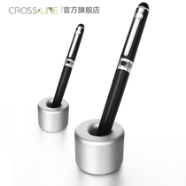 Creative metal pen holder Fashion office stationery pen holder Aluminum alloy pen holder Razor toothbrush base Paper press