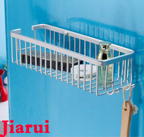 Jiarui space aluminum aluminum basket rack bathroom with hook aluminum kitchen rack bathroom rack space aluminum