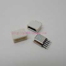 Micro USB female head wire type 5p USB mother seat Mike with rubber shell female head extended terminal