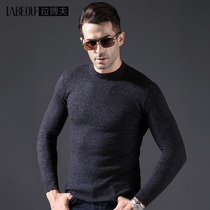 Labov Sheep Sweatshirt Male Round Collar Middle-aged Spring Autumn Casual Pure Color Long Sleeve Head Knitwear Sweater Sweater