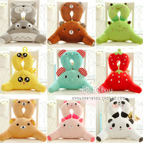Cute Cartoon Animal Dragon Cat Waist Pillow Neck Pillow U Type Pillow Office Two Sets Protective Waist Back Cushion Back Cushion