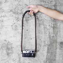 cam-in Italian plant-tanned cowhide woven camera back strap Leather shoulder strap Round hole interface CS223