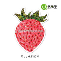 Strawberry Cartoon Suitcase Stick Drawing Personality Notebook Suitcase With Guitar Skateboard Pull Bar Case Sticker Waterproof